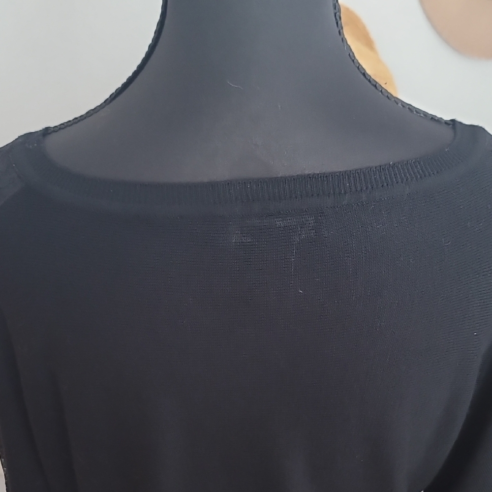 White House Black Market Black Knit Top - Picture 7 of 11